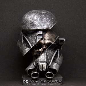 Star Wars szobrok Death Star, Death Trooper, Mandalorian és Stormtrooper - kellékek & szerszámok - dekorációs kellékek - figurák - Meska.hu