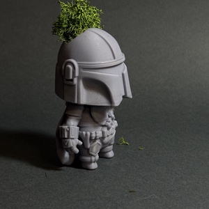 Star Wars Mandalorian kaspó - otthon & életmód - virágdekoráció - virágtartó - kaspó - Meska.hu