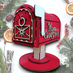 Karácsonyi Postaláda - Ünnepi Lézervágott Kézműves Dekoráció - karácsony - karácsonyi lakásdekoráció - karácsonyi lakásdíszek - Meska.hu