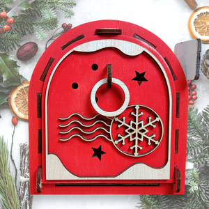  Karácsonyi Postaláda - Ünnepi Lézervágott Kézműves Dekoráció - karácsony - karácsonyi lakásdekoráció - karácsonyi lakásdíszek - Meska.hu