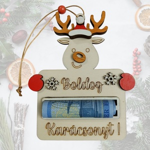 Karácsonyi Pénzátadó, Rénszarvas (2 db) - Meska.hu