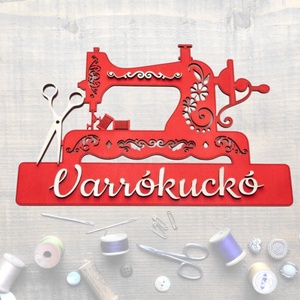 Varrószoba Ajtódísz, Lézervágott, Többrétegű (30x20 cm), Esküvő, Dekoráció, Tábla & Jelzés, Famegmunkálás, MESKA