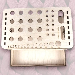 Univerzális horgolótű és eszköz tároló és mérce, 20x12x11cm - kellékek & szerszámok - szerszámok, eszközök - eszköz kötéshez, horgoláshoz - Meska.hu
