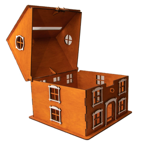 Esküvői pénzátadó házikó, nászajándék, pénzgyűjtő doboz, személyre szabható - esküvő - emlék & ajándék - nászajándék - nászajándék gyűjtők - Meska.hu