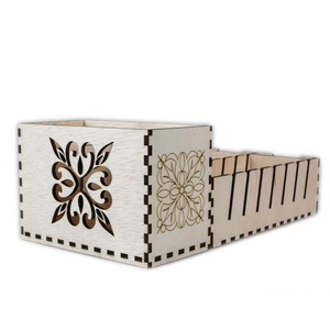 Univerzális vonalzótartó és körkés tároló, 28x15x10cm, BTK0040, natúr - otthon & életmód - lakástextil - varrókellék - Meska.hu