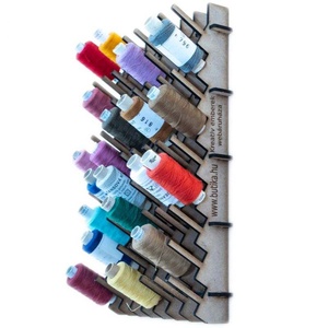 Cérnatartó állvány, 72 normál méretű spulni cérnához, Otthon & Életmód, Lakástextil, Varrókellék, Famegmunkálás, MESKA