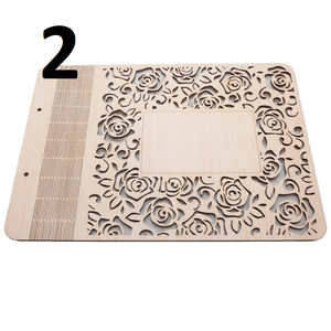 Esküvői vendégkönyv, választható lézervágott fa borítóval, 31x22cm - esküvő - emlék & ajándék - vendégkönyv - Meska.hu