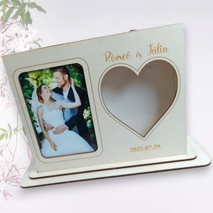 Fényképes Homokceremónia Kellék: Lézervágott Homoköntő Doboz - Meska.hu