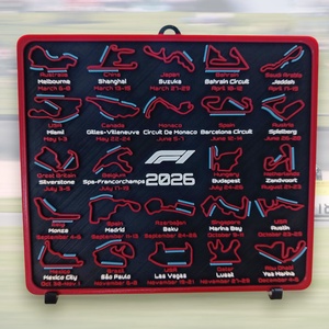 F1 2026-os Pályák Override Zónákkal: Fali Akasztós Dekoráció (20x24 cm) - Meska.hu