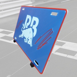 3D Nyomtatott Visa Cash App Racing Bulls F1 Asztali Dísz � Liam Lawson és Isack Hadjar Aláírásokkal - esküvő - dekoráció - asztaldísz - Meska.hu