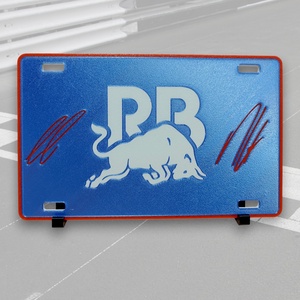 3D Nyomtatott Visa Cash App Racing Bulls F1 Asztali Dísz � Liam Lawson és Isack Hadjar Aláírásokkal, Esküvő, Dekoráció, Asztaldísz, Mindenmás, MESKA