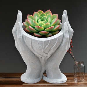 Márvány ölelés - szív alakú kaspó, virágtartó, 3D nyomtatott, Otthon & Életmód, Virágdekoráció, Virágtartó, Kaspó, Mindenmás, MESKA