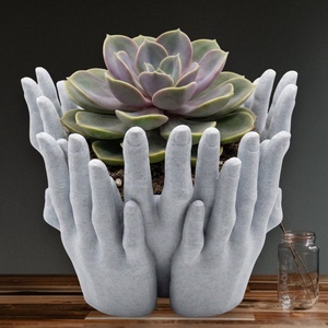 Ujjak Ölelése kaspó - 3D nyomtatott, kaspó, virágtartó, márvány utánzat, Otthon & Életmód, Virágdekoráció, Virágtartó, Kaspó, Mindenmás, MESKA