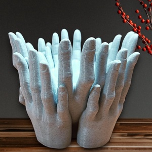 Ujjak Ölelése kaspó - 3D nyomtatott, kaspó, virágtartó, márvány utánzat - otthon & életmód - virágdekoráció - virágtartó - kaspó - Meska.hu