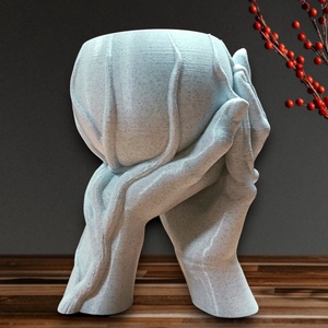 Egymásba Fonódó Kezek - kaspó, virágtartó, 3D nyomtatott, márvány utánzat - otthon & életmód - virágdekoráció - virágtartó - kaspó - Meska.hu