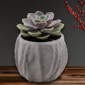 Szürke szikla kaspó - 3d nyomtatott virágtartó, kaspó, 15x15x11cm  - Meska.hu