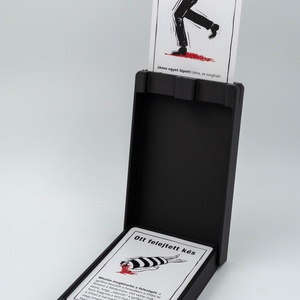 Fekete történetek társasjáték utazó doboz - Meska.hu