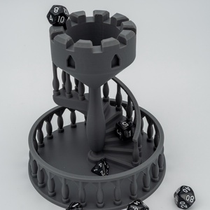 Rusztikus csigalépcső dobókocka torony - játék & sport - táblajáték és kártyajáték - társasjátékok - dobókocka - Meska.hu