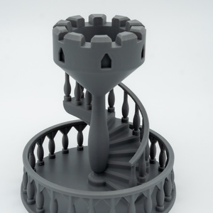 Rusztikus csigalépcső dobókocka torony - játék & sport - táblajáték és kártyajáték - társasjátékok - dobókocka - Meska.hu