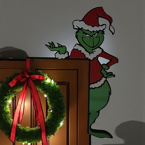Grincs ajtó sarokdísz - Meska.hu