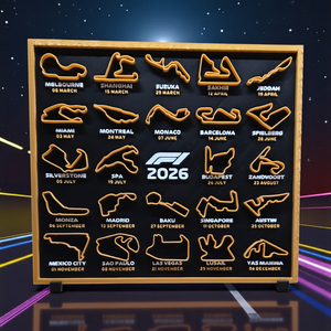 Forma 1  2026-os versenynaptár, Otthon & Életmód, Dekoráció, Asztal és polc dekoráció, Díszdoboz, Mindenmás, MESKA