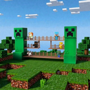 Minecraft figura tartó - Meska.hu
