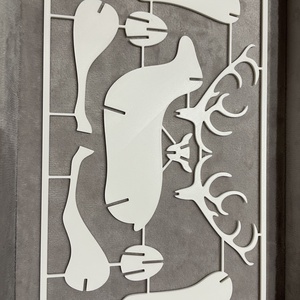 3D Kirakható Rénszarvas Dekor - karácsony - karácsonyi lakásdekoráció - karácsonyi lakásdíszek - Meska.hu