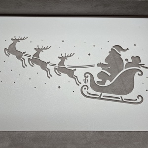 3D Nyomtatott Karácsonyi és Ünnepi Sablonok - tóspray-hez, krétafilchez, Otthon & Életmód, Dekoráció, Ajtó- és ablak dekoráció, Ablakdísz, , MESKA