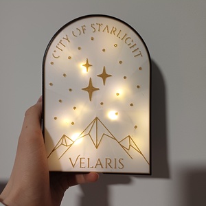 Velaris könyvtámasz (book nook) - otthon & életmód - dekoráció - asztal és polc dekoráció - könyvtámasz - Meska.hu