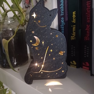 Galaxis cica könyvtámasz (book nook), Otthon & Életmód, Dekoráció, Asztal és polc dekoráció, Könyvtámasz, Mindenmás, MESKA