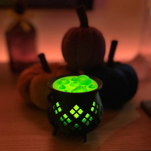 Világítós színes boszorkány üst - otthon & életmód - dekoráció - halloween - halloweeni figurák - Meska.hu