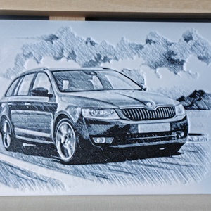 Skoda Octavia - 3D nyomtatott - Meska.hu