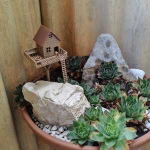 3D Nyomtatott Mini Faház Dekoráció, Otthon & Életmód, Ház & Kert, Kerti dísz, Mindenmás, MESKA