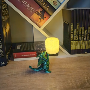 3D nyomtatott sárkány lámpa - otthon & életmód - lámpa - hangulatlámpa - Meska.hu