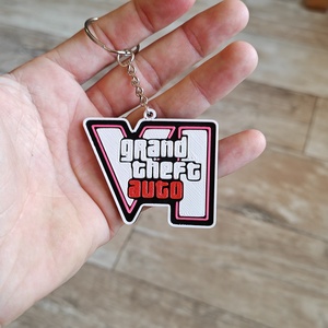 GTA VI Stílusú 3D kulcstartó - táska & tok - kulcstartó & táskadísz - kulcstartó - Meska.hu