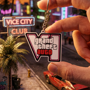 GTA VI Stílusú 3D kulcstartó - Meska.hu