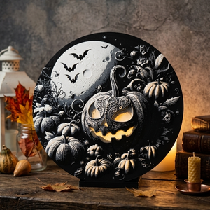 Kézműves Halloweeni Tökös Ajtó- és Asztaldísz - Meska.hu