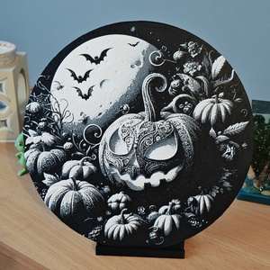 Kézműves Halloweeni Tökös Ajtó- és Asztaldísz - otthon & életmód - dekoráció - halloween - halloweeni ajtódíszek és ablakdíszek - Meska.hu