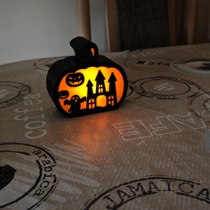 Halloween Tök Lámpás � 4 Varázslatos Mintával - otthon & életmód - dekoráció - halloween - halloweeni asztaldísz - Meska.hu