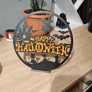 Kétfunkciós Halloween Dísz (23.5cm) - otthon & életmód - dekoráció - halloween - halloweeni ajtódíszek és ablakdíszek - Meska.hu