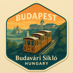 Budapesti Matricák - Parlament, Lánchíd, Citadella, Budavári Sikló - otthon & életmód - autó - autós matrica - Meska.hu