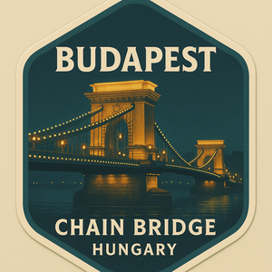 Budapesti Matricák - Parlament, Lánchíd, Citadella, Budavári Sikló, Otthon & Életmód, Autó, Autós matrica, Papírművészet, MESKA