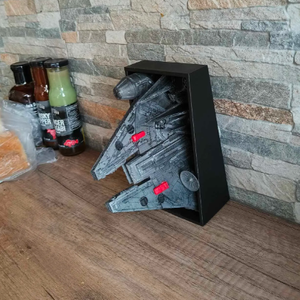 Star Wars Könyvtámasz - Ezer Éves Sólyom - Millenium Falcon - Csillagok Háborúja - otthon & életmód - dekoráció - asztal és polc dekoráció - könyvtámasz - Meska.hu