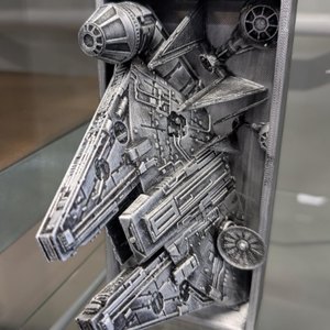 Star Wars Könyvtámasz - Ezer Éves Sólyom - Millenium Falcon - Csillagok Háborúja - otthon & életmód - dekoráció - asztal és polc dekoráció - könyvtámasz - Meska.hu