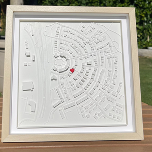 Személyre szabott kép / 3D város / Koordináták / Eredeti / Személyre szabott ajándékok / Nászajándék - esküvő - emlék & ajándék - köszönőajándék - Meska.hu