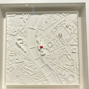 Személyre szabott kép / 3D város / Koordináták / Eredeti / Személyre szabott ajándékok / Nászajándék, Esküvő, Emlék & Ajándék, Köszönőajándék, Mindenmás, MESKA