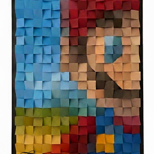 Super Mario Bal oldal Egyedi Pixel Art - Limitált Fali Dekor, Ajándék - művészet - más művészeti ág - Meska.hu