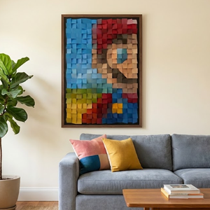 Super Mario Bal oldal Egyedi Pixel Art - Limitált Fali Dekor, Ajándék, Művészet, Más művészeti ág, Mindenmás, MESKA