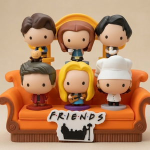 Jóbarátok Kanapé Figura Tartó - Ajándék Kulcstartóval - Extra Részletes Kanapé, Bögre tartóval, Egyedi Névvel - otthon & életmód - dekoráció - asztal és polc dekoráció - díszdoboz - Meska.hu