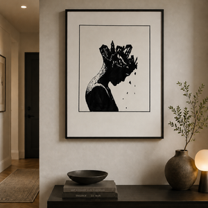 A Város Bennem - fekete-fehér művészi falikép / eredeti markerrajz vagy 50�70 cm-es nyomat - otthon & életmód - dekoráció - kép & falikép - poszter - Meska.hu